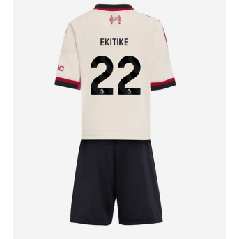 Billige Fotballdrakt Liverpool Hugo Ekitike #22 Replika Bortedraktsett Barn 2025-26 Kortermet (med bukser)